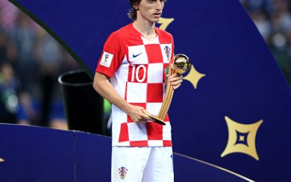 لوکا مدریچ از کرواسیا بهترین بازیکن جام جهانی فوتبال ۲۰۱۸