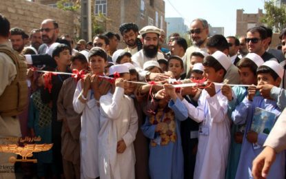 سه پروژه خدماتی در شهر هرات به هزینه ۲۸ میلیون افغانی آغاز شد