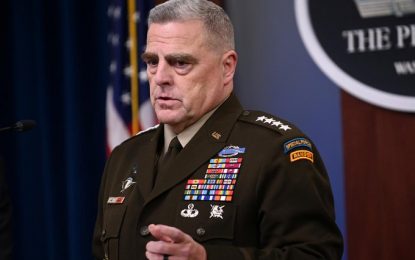 رئیس ستاد ارتش امریکا: ممکن به زودی مذاکرات صلح به نتیجه برسد