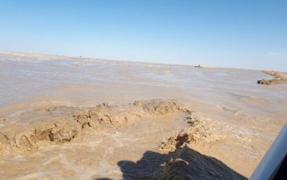 ۵۵ خانواده در ۵ قریه ولسوالی چخانسور نیمروز از سیلاب‌ متضرر شده اند