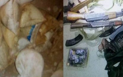 نیروهای امنیتی پکتیا ۱۱ انبار بزرگ مواد مخدر را از بین برده است