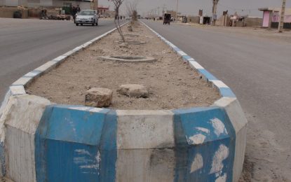 شهرداری زرنج ۱۰ کیلومتر بلوار جاده‌های داخل شهر زرنج نمیروز را بازسازی می‏‌کند