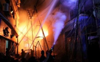 در اثر آتش‎سوزی در پایتخت بنگلادش، ۷۰ تن جان باخته است