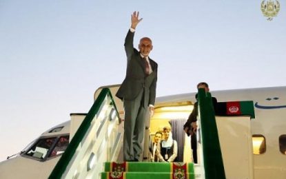 رئیس جمهور غنی به امارات متحده عربی رفت