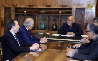 خلیل‌زاد با رهبران حکومت وحدت ملی در مورد صلح دیدار کرده است