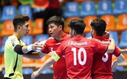 تیم فوتسال زیر ۲۰ سال افغانستان، تایلند را شکست داد
