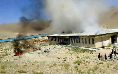افراد ناشناس یک مکتب را در شهر غزنی آتش زدند