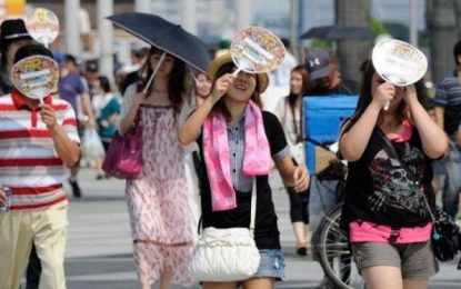 گرما در جاپان ۱۱ نفر را کشت و هزاران نفر را روانه شفاخانه کرد